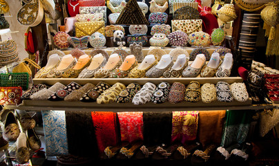 women's summer shoes in the Eastern market in Dubai, United Arab Emirates