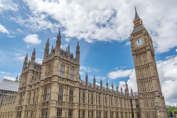 Fototapeta na wymiar Houses of Parliament at Westminster, London, England, Great Britain