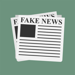 Fake News Paper Vector