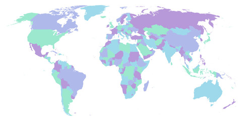 Obraz na płótnie Canvas map with flag vector EPS10