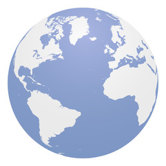 Fototapeta na wymiar blue globe with continents EPS 10