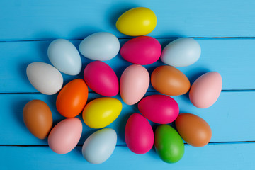Fototapeta na wymiar Colorful easter eggs background