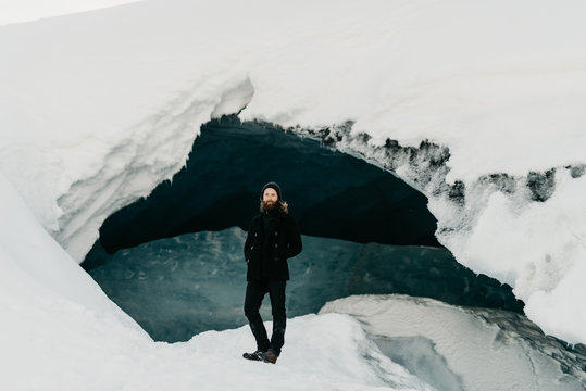 Man with Glacier