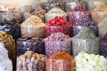arabic Spices at the market Souk Madinat Jumeirah in Dubai, UAE