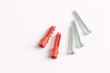 Screw isolated on white