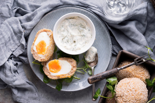 Scotch eggs.