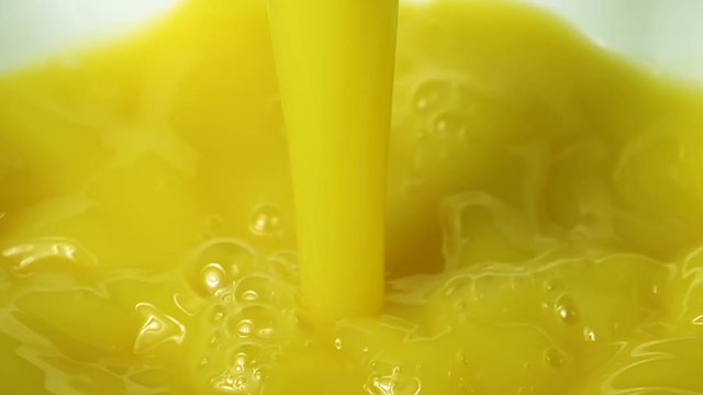 Orange Juice In Slow Motion 1000fps