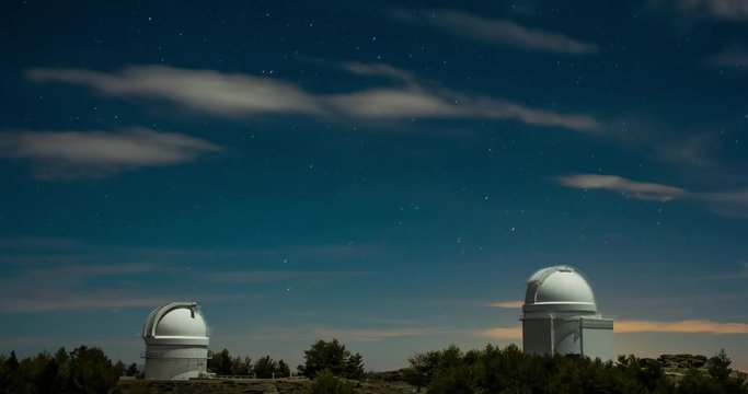 Calar Alto observatory timelapse of stars, Almeria