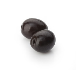 Two black olives