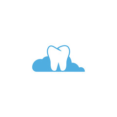 Clean dental tooth logo design template