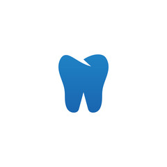 Clean dental tooth logo design template