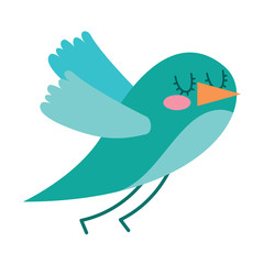 cute cartoon bird animal beauty vector illustration vector illustration