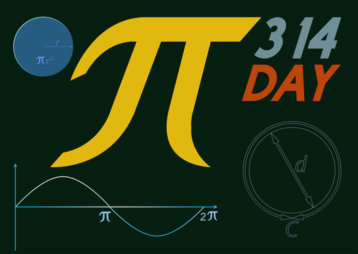 Pi symbol day banner