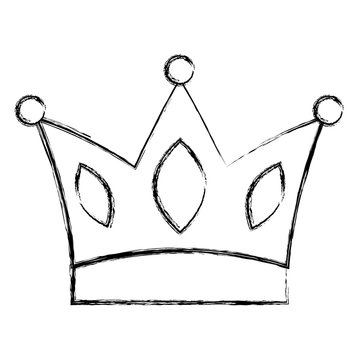 crown jewelry royal monarch vector illustration sketch image