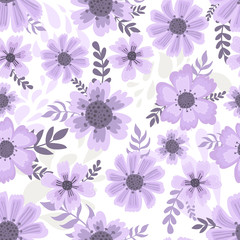 Obraz premium Cute pattern in flower. White background. Ditsy floral background. The elegant the template for fashion prints.