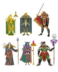 rpg videogame fantasy party warriors