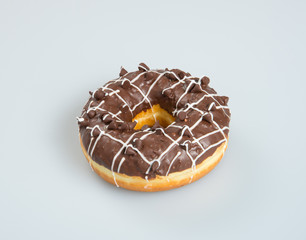 donut or chocolate donut on a background.