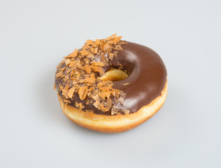 donut or chocolate donut on a background.