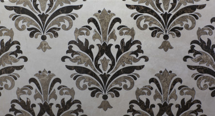 tile texture, abstract floral pattern