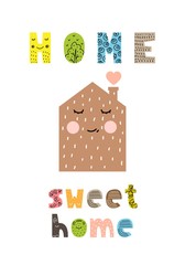 Children's poster in Scandinavian style