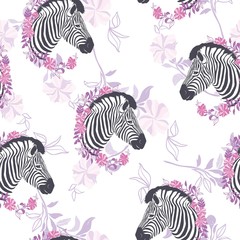 Fototapeta na wymiar Zebra Stripes Seamless Pattern