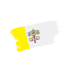 Vatican flag, vector illustration