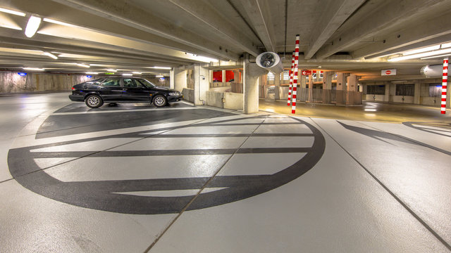 Circular Underground parking garage