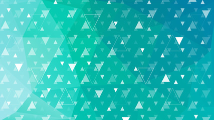 Abstract background, white triangle shape on blue and green gradient