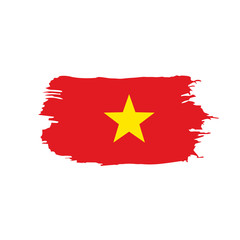 Vietnam flag, vector illustration