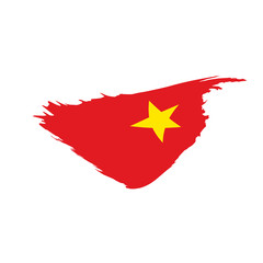 Vietnam flag, vector illustration