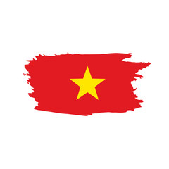 Vietnam flag, vector illustration