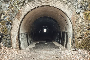 Cercles muraux Tunnel Ligne abandonnée du tunnel