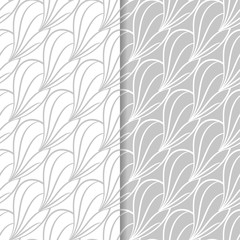 Abstract seamless patterns. Gray backgrounds for textile and fabrics