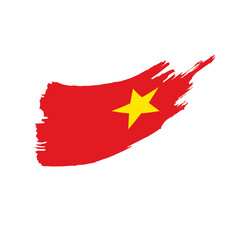 Vietnam flag, vector illustration