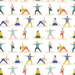 Ilustracja wektorowa jogi zdrowego stylu życia - 194549544