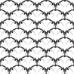 Black and white seamless geometric pattern