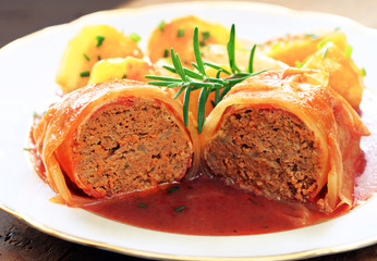 close up, Kohlrouladen
