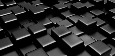 Black cubes BACKGROUND © PHOTO JUNCTION