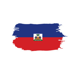 Haiti flag, vector illustration