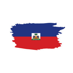 Haiti flag, vector illustration