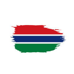 Gambia flag, vector illustration