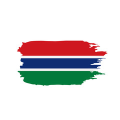 Gambia flag, vector illustration