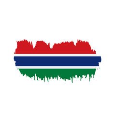 Gambia flag, vector illustration