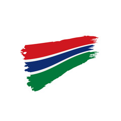 Gambia flag, vector illustration