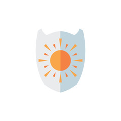 Sun Shield Logo Icon Design
