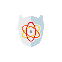 Atom Shield Logo Icon Design
