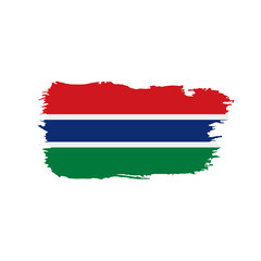 Gambia flag, vector illustration
