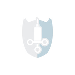 Medicine Shield Logo Icon Design