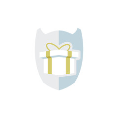 Gift Shield Logo Icon Design