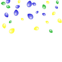 Background with Colorful balloons. Simple Feminine Pattern for Card, Invitation, Print. Trendy Decoration with Beautiful balloons. 